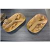 Image 2 : CARVED WOOD ANIMALS AND TRAYS