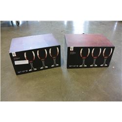 2 CASES OF 12 AS NEW EVERYDAY WINE GLASSES