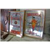Image 1 : GORDONS AND BEEFEATER DRY GIN MIRRORED ADVERTS