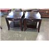 Image 1 : PAIR OF MAHOGANY FINISH SOMERTON ENDTABLES