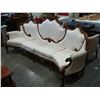 Image 1 : REPRODUCTION CARVED ANTIQUE SYTLE SOFA 8 AND 1/2 FEET LONG