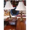 Image 1 : PAIR OF BRASS TABLE LAMPS