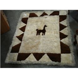 LLAMA FUR RUG