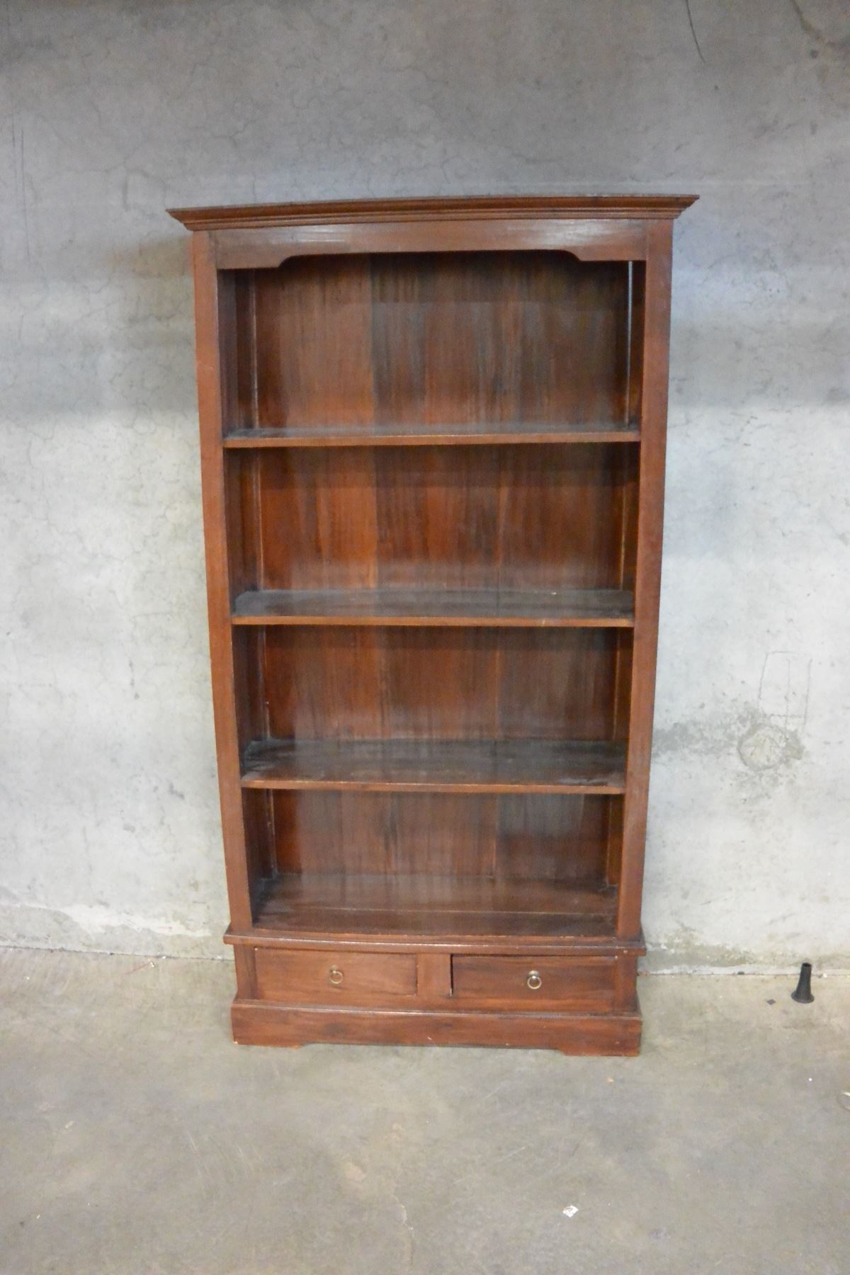 6 Foot Bookshelf With 2 Drawers