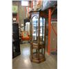 Image 1 : OAK CURIO CABINET