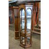 Image 2 : OAK CURIO CABINET