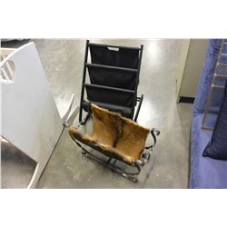 2 METAL MAGAZINE RACKS