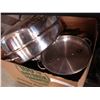 Image 2 : 2 BOXES OF POTS PANS AND STRAINERS