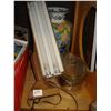 Image 1 : VINTAGE METAL DESK LAMP EASTERN VASE AND GLASS AND SILVER SERVING DISH