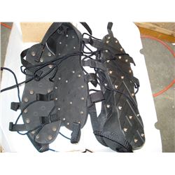 2 PAIRS OF SPIKED SHOE COVERS