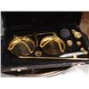 Image 2 : CASED GOLD SCALE AND SILVER PLATE AND MICROSCOPE