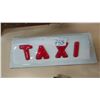 Image 1 : VINTAGE TAXI SIGN
