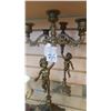 Image 1 : PAIR OF ITALIAN BEONZED CHERUB CANDLEABRA