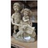 Image 1 : GARDEN FIGURE OF KIDS AND WHEEL BARREL
