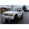 Image 1 : 2005 WHITE CHEVROLET BLAZER 2 DOOR 4X4 224000KMWITH KEYS REGISTRATION AND CAR PROOF