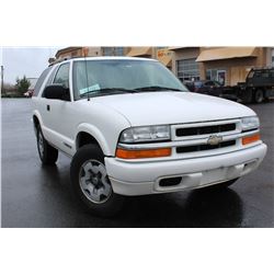2005 White Chevrolet Blazer 2 Door 4x4 224000kmwith Keys