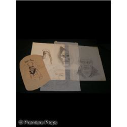 Scrooged Character Art Sketches