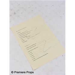 Inglourious Basterds Col. Hans Landa (Christoph Waltz) Hero Paperwork Movie Props