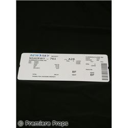 Passengers Claire (Anne Hathaway) Boarding Pass Movie Props