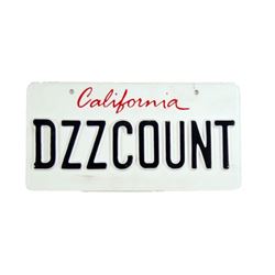 School Dance DZZCOUNT License Plate Movie Props