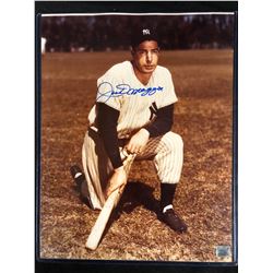 JOE DiMAGGIO AUTOGRAPHED 11" X 14" COLOR PHOTO