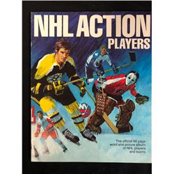 NHL ACTION PLAYERS (THE OFFICIAL 96 PAGE WORD & PICTURE ALBUM OF NHL PLAYERS & TEAMS)