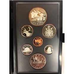 ROYAL CANADIAN MINT 1981 Canadian DOUBLE DOLLAR Proof Set  7 Coin Set