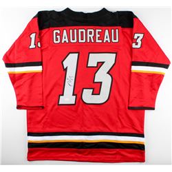 Johnny Gaudreau Signed Flames Jersey (JSA Hologram)