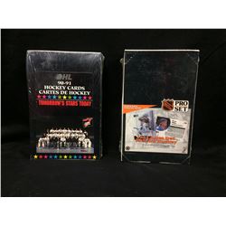 1991-92 NHL PRO SET SEALED BOX & 1990-91 OHL SEALED BOX WAX PACKS