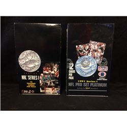 1991-92 NHL PRO SET SEALED BOX & 1991 NFL PRO SET SEALED BOX WAX PACKS