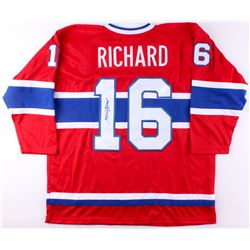Henri Richard Signed Canadiens Captains Jersey Inscribed "11 Cups" (JSA COA)