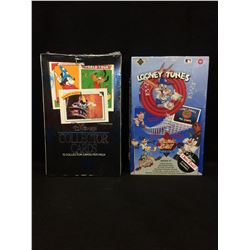 1991 Impel Disney Collector Trading Cards Box (36 Packs) & UPPED DECK LOONEY TUNES MLB SEALED BOX