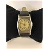 Image 1 : 1910-20 SWISS WATCH 0.800 SILVER HINGED CASE W/ HANDMADE GERMAN LEATHER STRAP (WORKING)