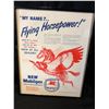 Image 1 : VINTAGE MOBILOIL ADVERTISING PRINT (11" X 18")
