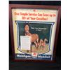 Image 1 : VINTAGE MOBILOIL ADVERTISING FRAMED PRINT