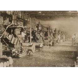COPPER CONVERTERS, a gelatin silver print of copper converters inside a factory in Sudbury (Coppe...