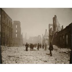 Gooch, George E., THE GREAT FIRE TORONTO APRIL 1904, a group of three mounted vintage silver pr...