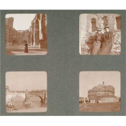 GRAND TOUR PHOTOGRAPHIC ALBUM, a collection of photographs taken on a Grand Tour of four woman ci...