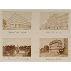 North American Views [Probably Livenrois or Notman], MAGASINS STEWART A NEW YORK; WINDSOR HOTEL...