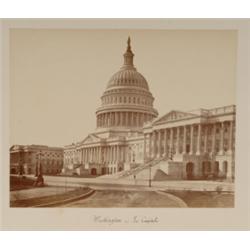 North American Views [Probably Livernois or Notman], WASHINGTON LE CAPITOLE. A mounted albumen...