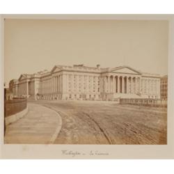 North American Views [Probably Livernois or Notman], WASHINGTON-LE TRESORERIE. A mounted albume...