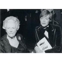 Pic Photos, MRS. WINSTON CHURCHILL AND ACTOR SIMON WARD, a gelatin silver print with studio sta...