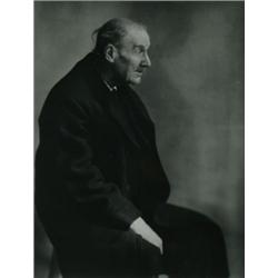 Abbott, Berenice (1898-1991), PORTRAIT OF ATGET, a gelatin silver print of Atget in profile. La...