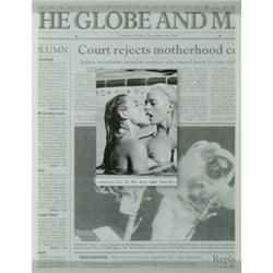 Dean, Tom, Canadian, UNTITLED, A laser print 1 of 4. Signed and dated in ink on verso. Framed....