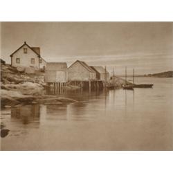 Fassbender, Adolf (1884-1980), TRANQUILITY, a photogravure at Nova Scotia, 1937. Matted., 8"...