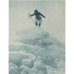 Flaherty, Robert(1884-1951), THE HUNTER ESKIMO IN THE ROUGH ICE-FIELDS AT SEA, a photogravure f...