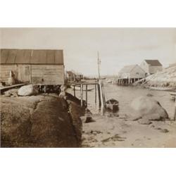Cogswell Photo, PEGGY'S COVE NOVA SCOTIA, a gelatin silver print laid down on board and matted....