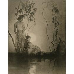 Mortensen, William (1897-1965), AN INDIAN LYRIC, a gelatin silver print signed and titled under...