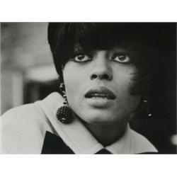Wentzell, Barrie, DIANA ROSS, 1965, a gelatin silver print of Diana Ross. Titled, dated and sig...