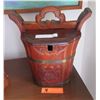 Image 1 : Antique Chinese Wooden Bucket, Circa 1890s, Approx. 12" H